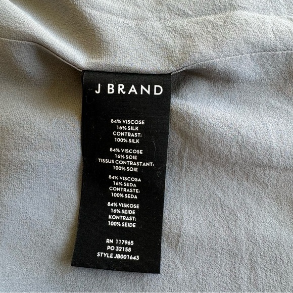 J Brand Velvet | Silk Button Down Jacket Gray Size XS - Picture 6 of 13